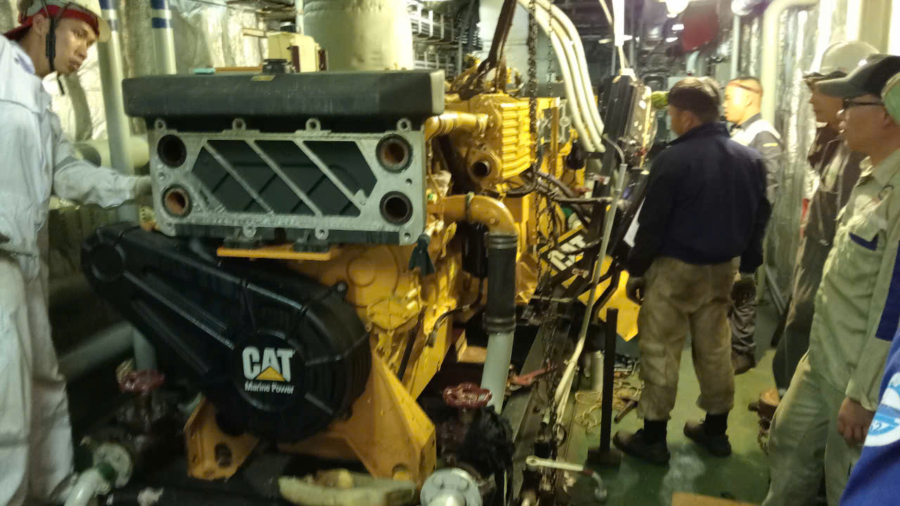 DIESEL GENERATOR ENGINE INSPECTION TO HAPPEN OVERHEATING IN CAM RANH PORT, KHANH HOA PROVINCE